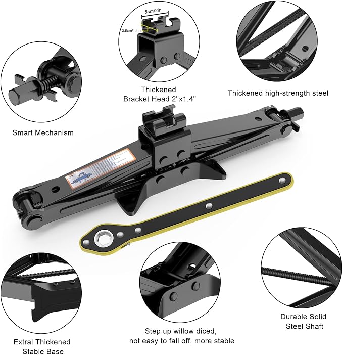IMAYCC Car Jack Kit, Scissor Jack - Image 4
