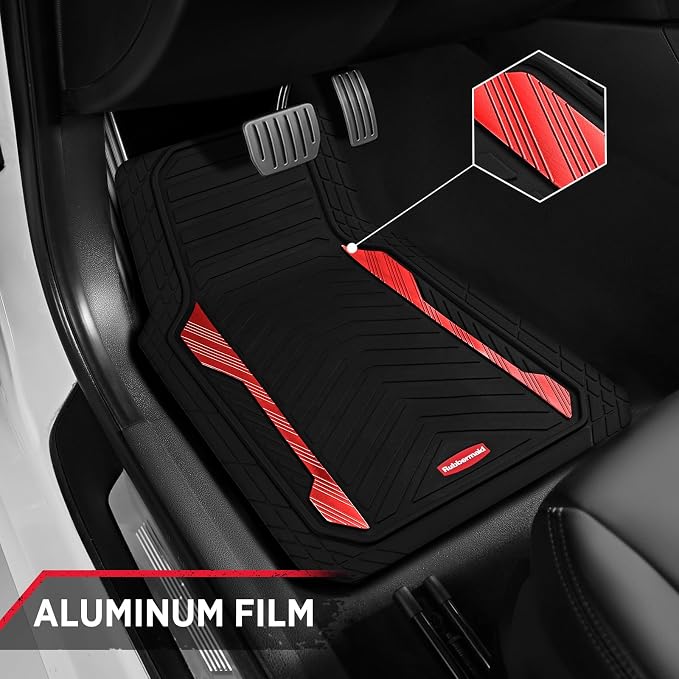Rubbermaid Car Floor Mat, Heavy Duty All-Weather Car Mats Full Set - Image 4