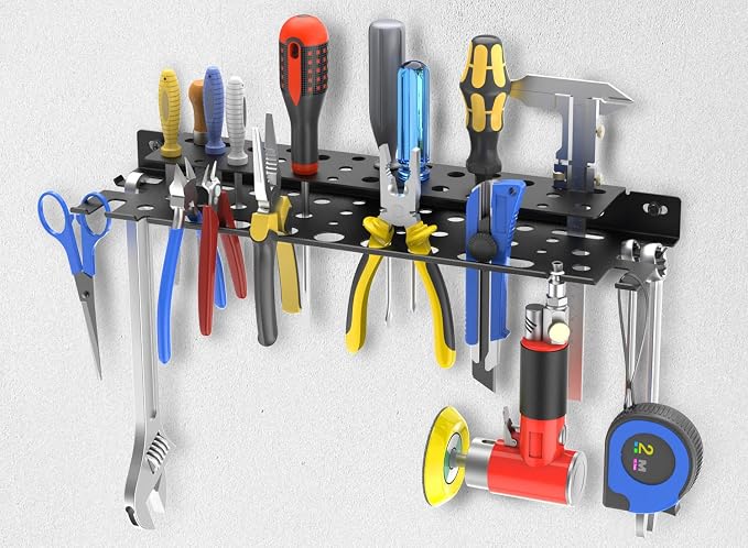 WallMount Tool Storage Rack, Equipped Suspension Holes - Image 4