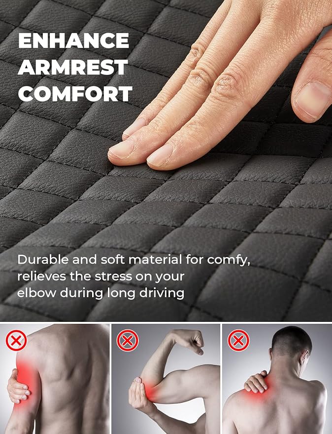 ISSYAUTO Center Console Cover Armrest lid Cover Compatible - Image 2