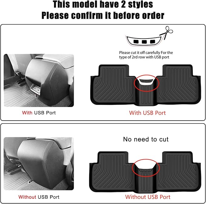 AUXKO All Weather Floor Mats for Honda Civic 2022-2025 2026 Sedan Hatchback Si - Image 3