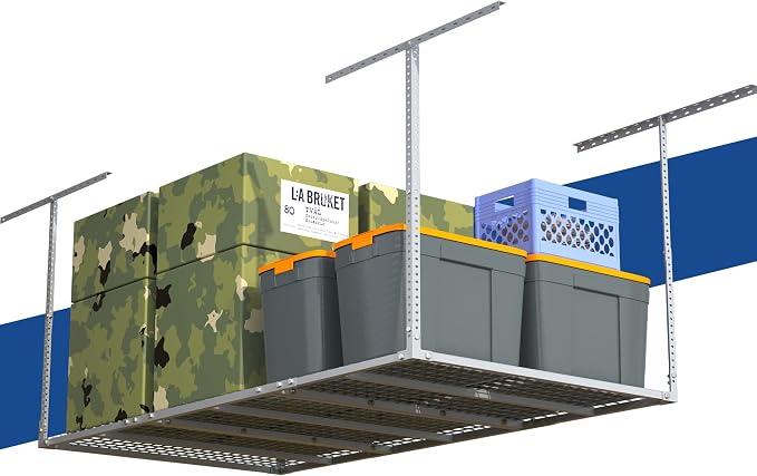 GIOTORENT 3x6FT Heavy Duty Overhead Garage Storage Rack by GIOTORENT