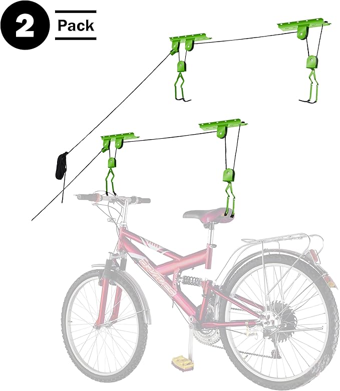 Bike Lane Products Bicycle Hoist 2-Pack Quality Garage Storage Bike Lift - Image 4