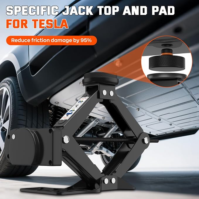 Electric Car Jack for Tesla, Portable 12V 2 Ton Tesla Tire Repair Tools - Image 3