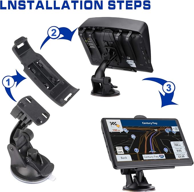 GPS Navigator for Car Truck RV, 7-inch High-Definition Touch Screen，2025 Maps - Image 5