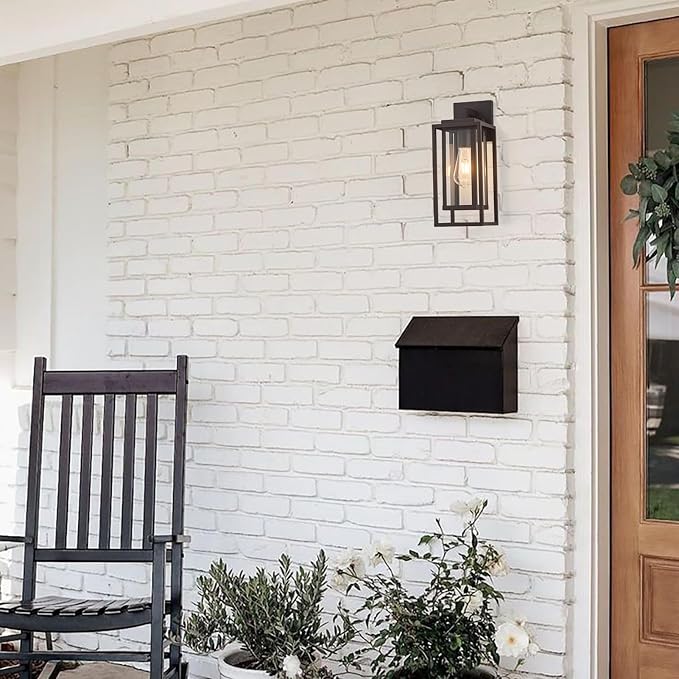 14" Outdoor Wall Light Fixtures Waterproofed Exterior Lantern W/Sturdy - Image 7