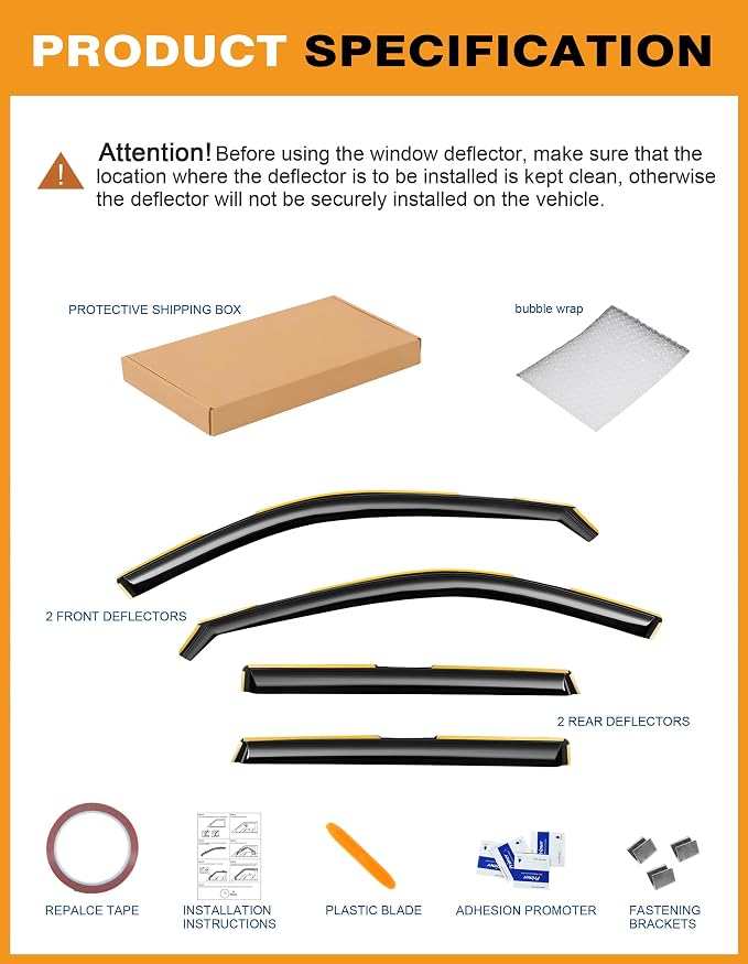 in-Channel Window Rain Guards Fit - Image 8