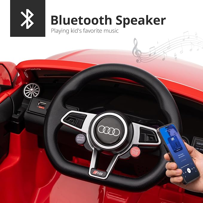 Electric Ride on Car for Kids, Licensed Audi 12V 7Ah Kids Ride-on Toy for - Image 6