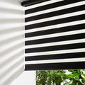 Persilux Cordless Zebra Blinds for Windows Free-Stop Roller Windows Shades Dual by PersiluxHome