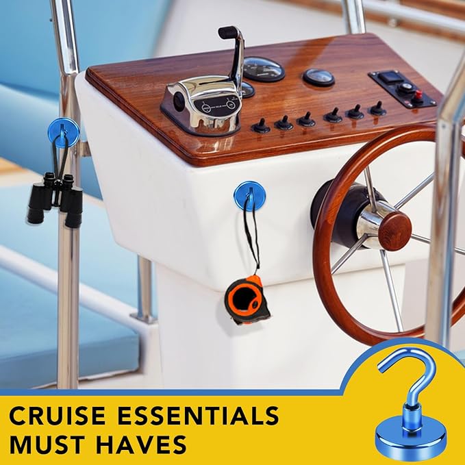 LOVIMAG Cruise Ship Essentials, 80Lb Magnetic Hooks - Image 2
