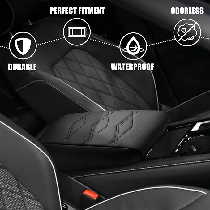 Muslogy for 2024 2025 Atlas & Cross Sport Center Console Pad Armrest Cover - Image 6