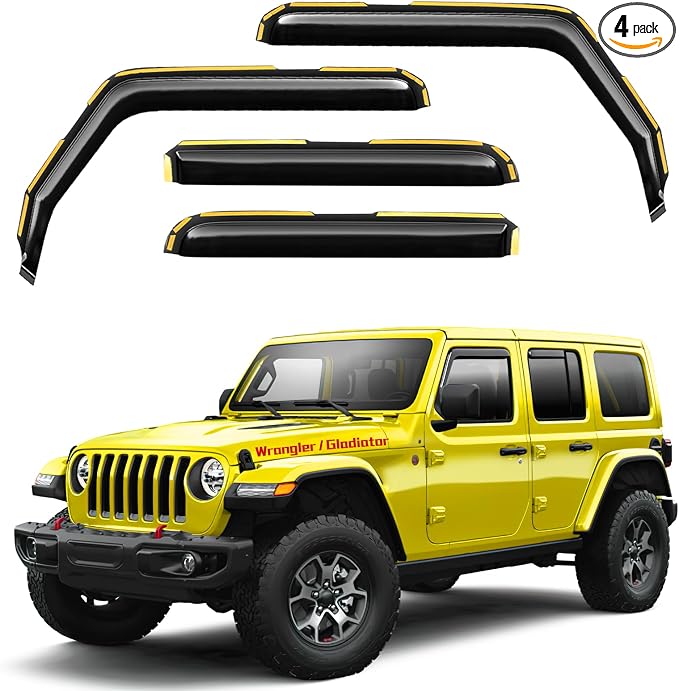 in-Channel Window Rain Guards Fit by Unknown