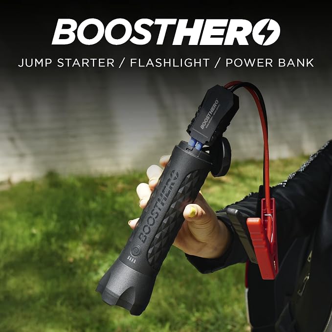 BoostHero Portable Car Battery Jump Starter, 000mAh Power Bank, LED Flashlight - Image 5