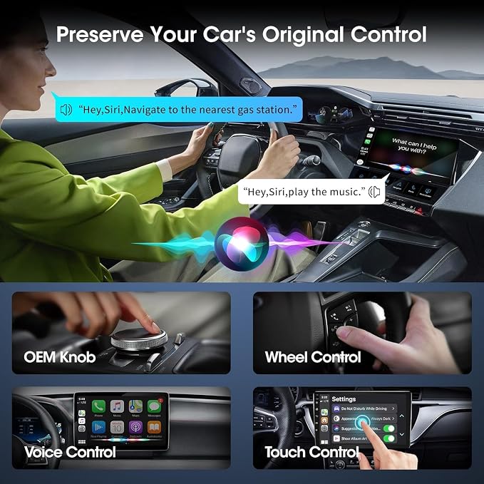 Mini Wireless Carplay Adapter for Apple iPhone, Plug and Play Easy Setup - Image 5