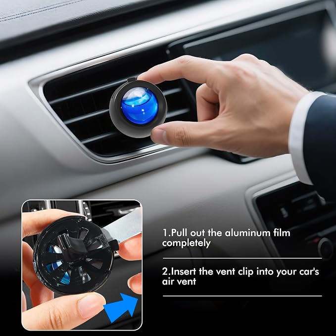 Car Air Freshener Vent Clips, Ocean Scent, 6 Pack, Long Lasting Scent Up to 180 - Image 4