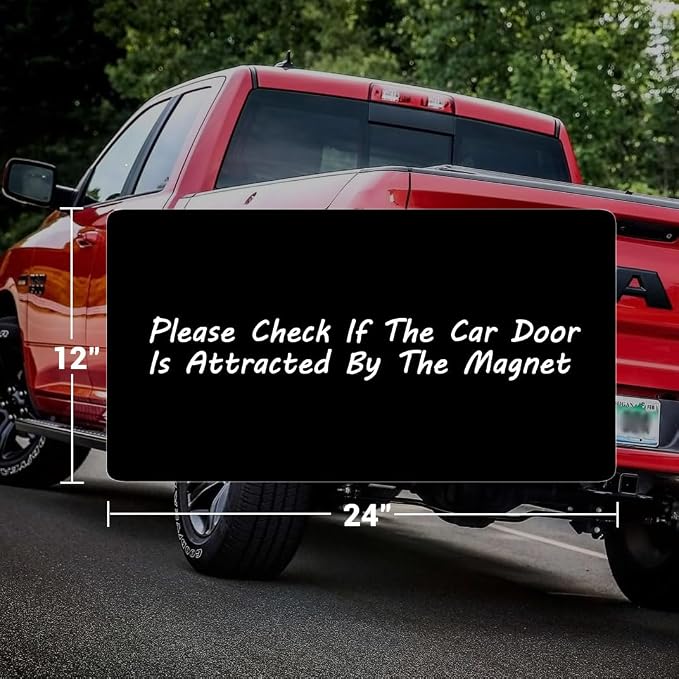 2 Pack Blank Car Door Magnet Sticker, Rounded Corners Magnetic Vehicle Sign - Image 2