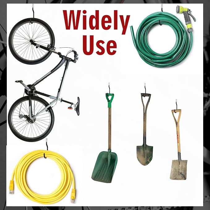 Shimeyao 8 Pcs Machine Thread Bicycle Storage Hook - Image 6