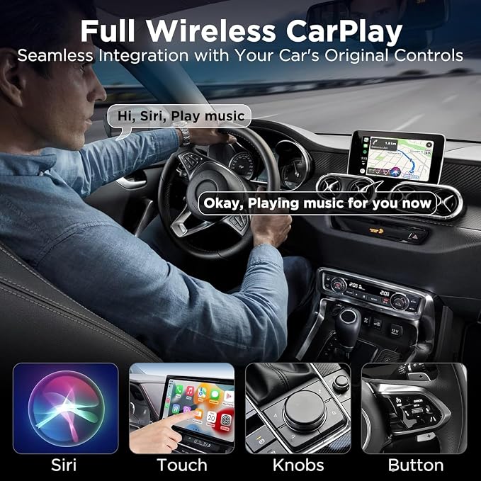 Wireless CarPlay Adapter for Apple iPhone，Wireless Carplay USB Dongle Converter - Image 5