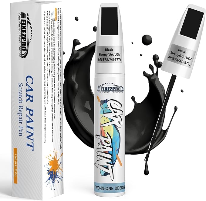 Black Ebony Touch Up Paint for Ford, Car Paint Scratch Repair Remover Pen Color by FIXEZPROCarPaint