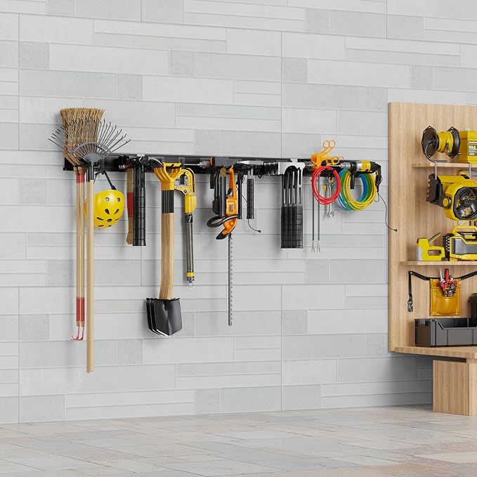 Garage Organizer Wall Mount, 64 Inch Garage Storage Organization, Adjustable - Image 2