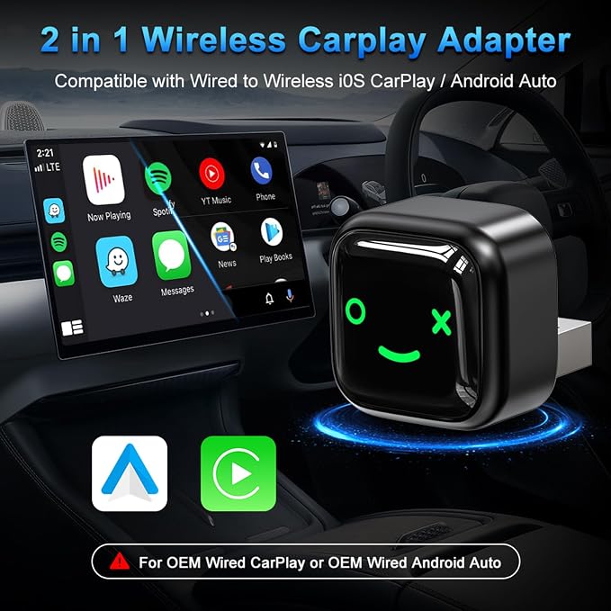 Wireless CarPlay & Android Auto Adapter - Image 2