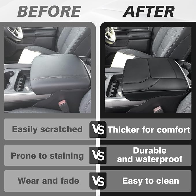 Muslogy Center Console Armrest Cover Compatible - Image 7