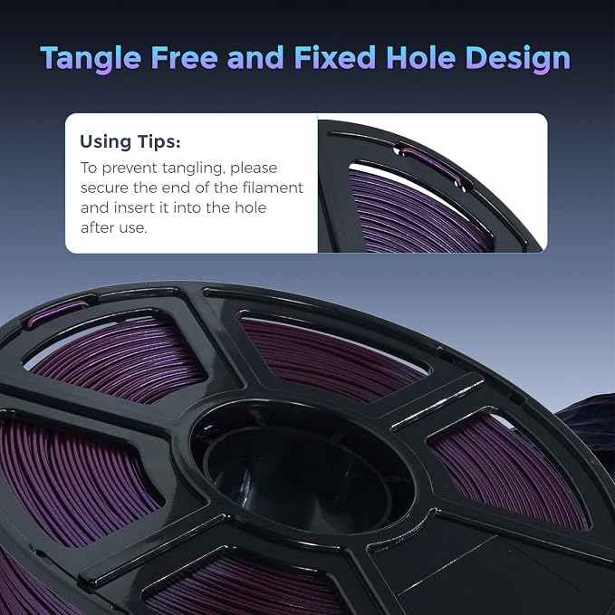 FLASHFORGE PLA Filament 1.75mm +/- 0.02mm Marsala, Color Changeable 3D Printer - Image 5