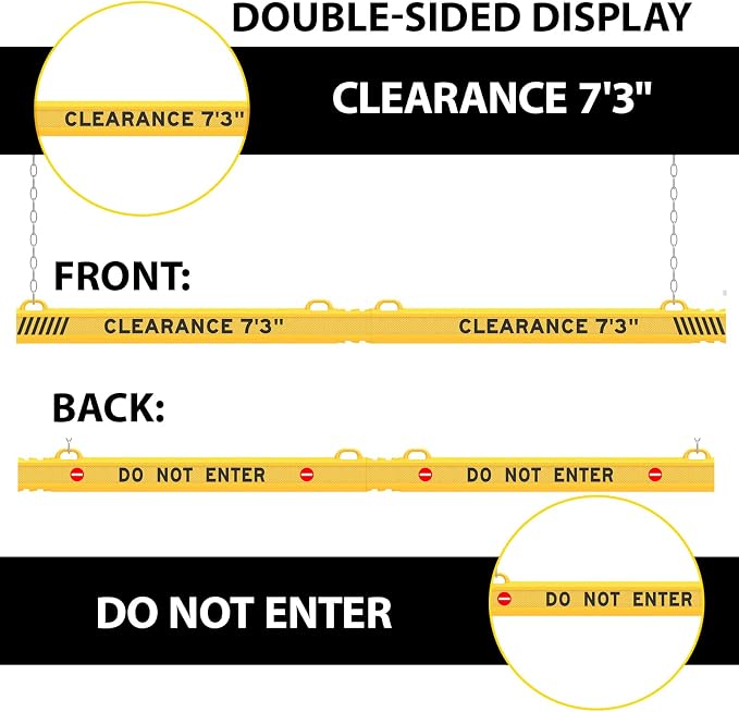 ClearanceGard 80″ x 4″ Clearance Bar Kit - Image 6