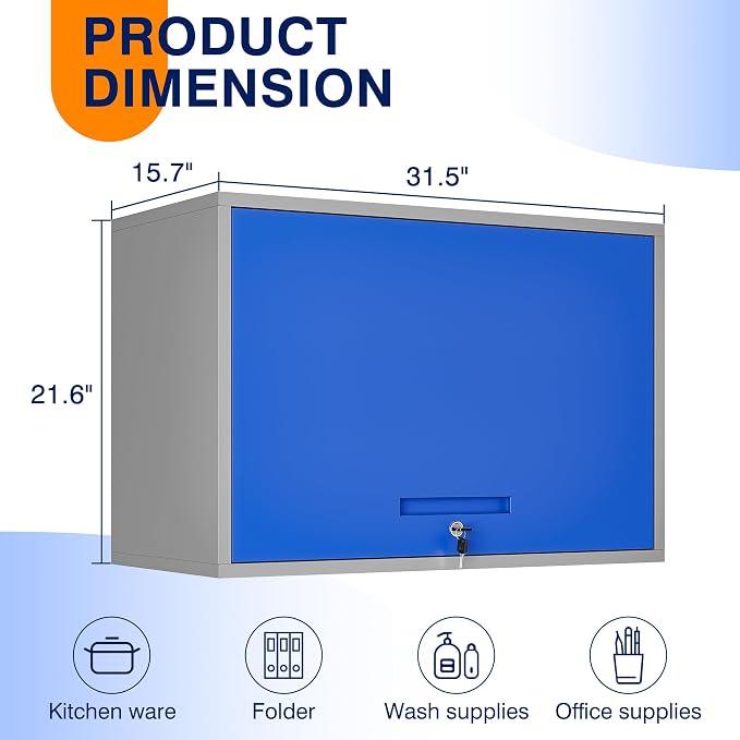 Yizosh Metal Storage Cabinet - Image 3