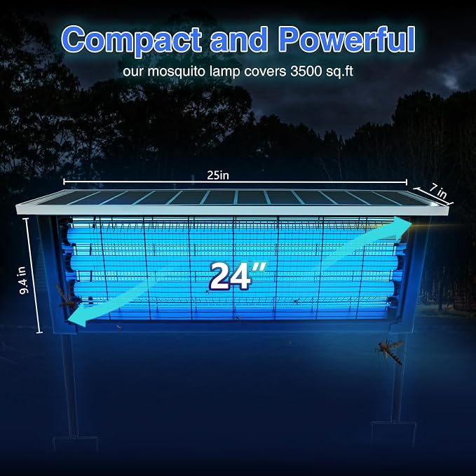 Large Solar Bug Zapper with High Powered - Image 3