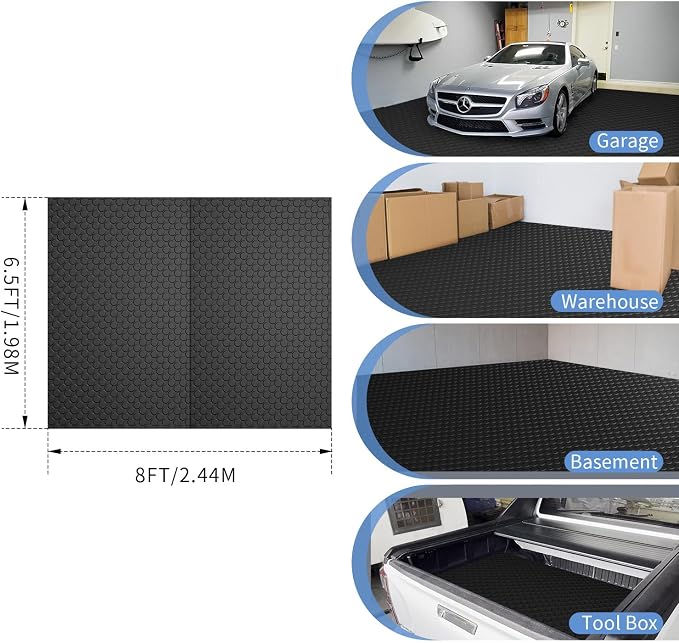Premium Garage Floor Mat, Commercial Grade Heavy Duty Parking Mat - Image 7