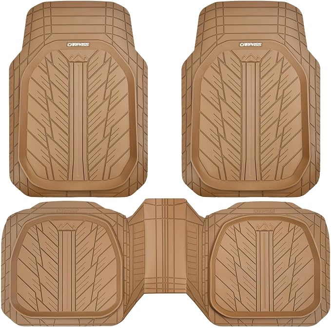CAR PASS Tire Tread DeepDish Rubber Floor Mats - Image 9