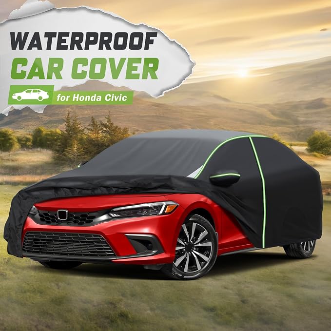 Mixsuper Liner Car Cover for Honda Civic 1991-2026, 7 Layers Waterproof Car - Image 2