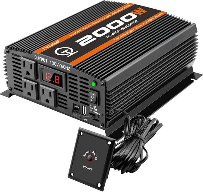 2000 Watt car Power Inverter 12V to 110V/120V Inverter by TVNIKDPOWERINVERTER