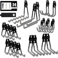 Aoben 24PCS Heavy Duty Garage Hanger Organizer Anti-Slip Double Wall Storage by AOBEN