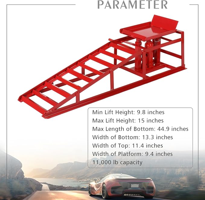 5 Ton 2 Pack Hydraulic Car Ramp Elevator 10000 Lbs - Image 3