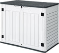 GOOBED Horizontal Shed with Padlock Latch, Outdoor Storage Shed by GOOBED