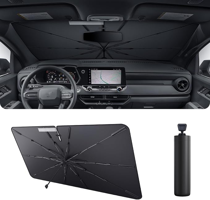 2025 Upgrade Car Windshield Sun Shade Windshield Sunshade Umbrella Protect Car - Image 10