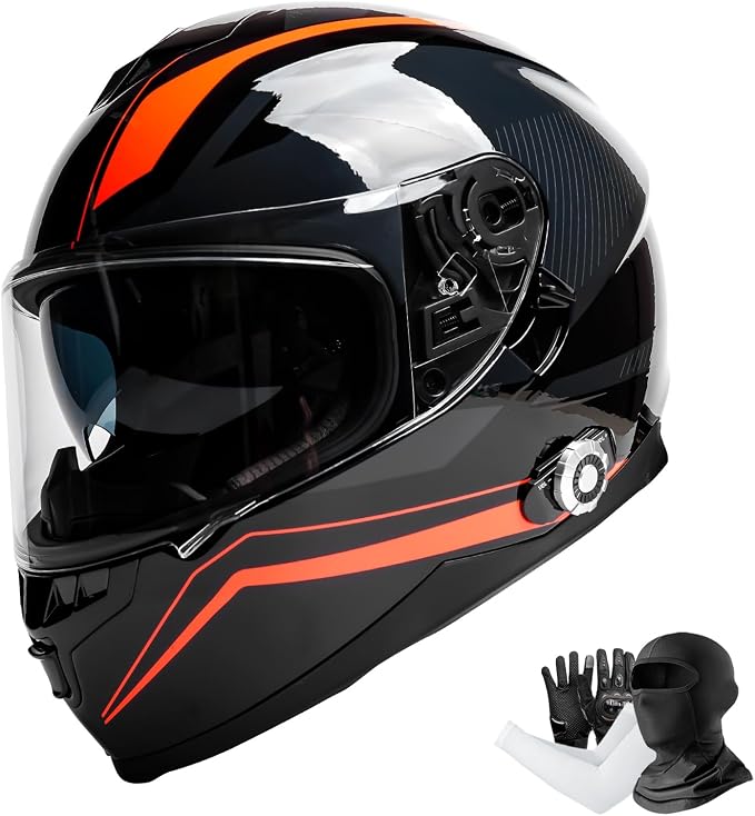 Full Face FreedConn Motorcycle Helmet Bluetooth 5.0 Integrated 2 Way Intercom by FreedConn