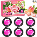 Car Air Freshener Vent Clips, Peach Scent, 6 Pack, Long Lasting Scent Up to 180 by AQUABLANCE
