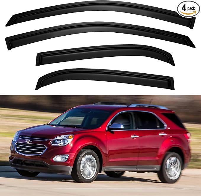 Window Visors Rain Guards for 2010 2011 2012 2013 2014 2015 2016 2017 Chevy by YQAUTEC