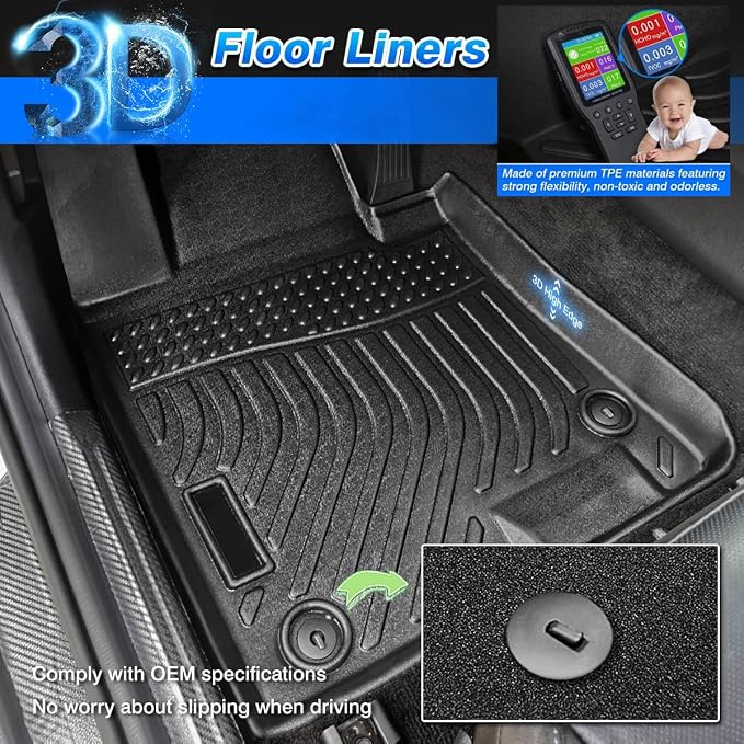 Cartist Floor Mats Custom Fit for Ford Escape/C-max 2013 2014 2015 2016 2017 - Image 2