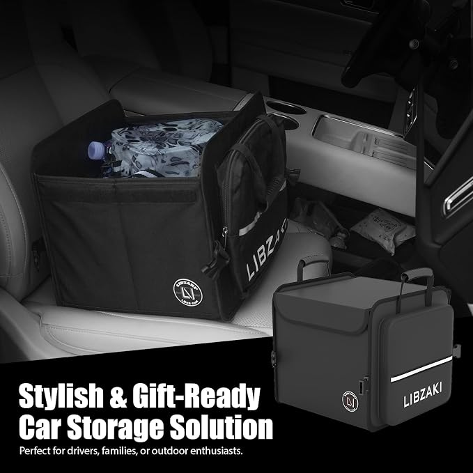 LIBZAKI Car Trunk Storage Organizer, Collapsible Trunk Storage Box - Image 5
