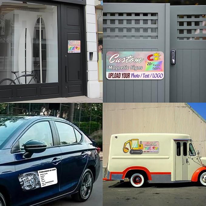 Custom Magnet Car Stickers, Personalised car Magnetic Signs - Image 7