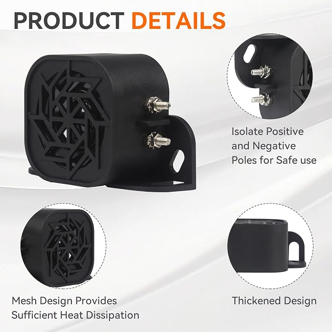 735 Back-up Alarm 12V-48V 110dB IP67 Waterproof Dust-Proof Reversing Warning - Image 4