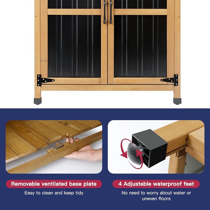 Wood & Metal Outdoor Storage Cabinet - Image 7