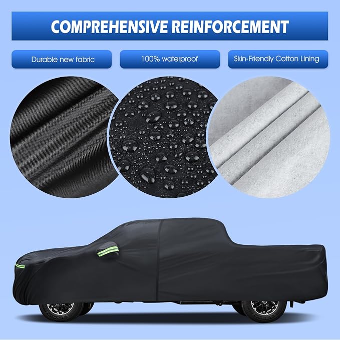 Car Cover Custom Fit for Toyota Tundra 5.5Ft Bed 2000-2025, Migaven Waterproof - Image 3