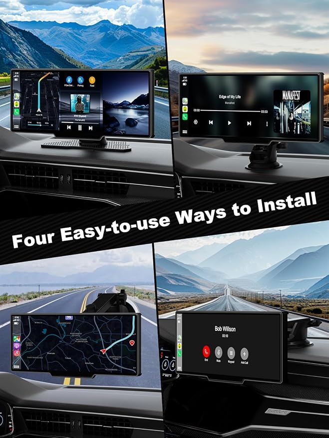 Apple Carplay Screen for Car, 10.26’’ Wireless CarPlay & Android Auto Screen - Image 8
