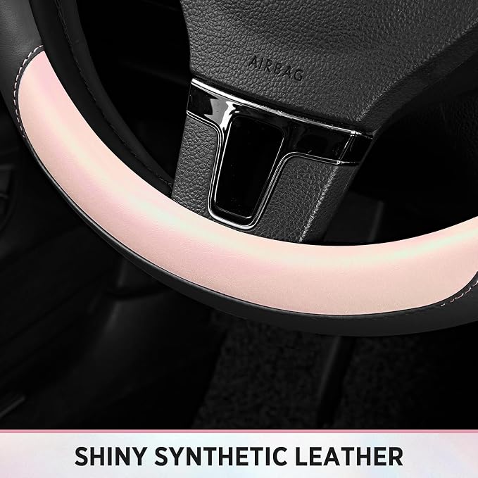 Road Comforts Steering Wheel Cover – Breathable Leather Steering Wheel Cover - Image 7