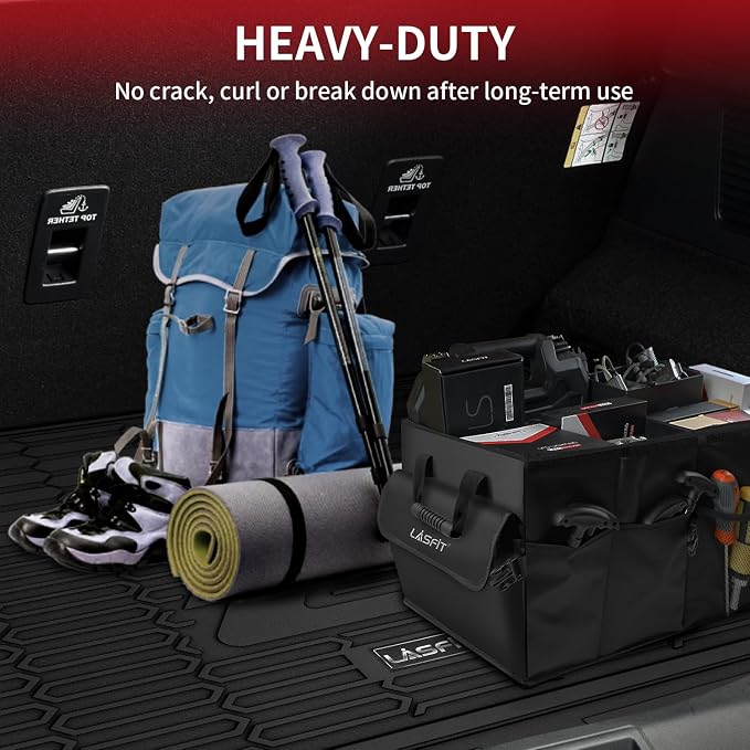 LASFIT Trunk Mat for Ford Mustang Mach-E 2021-2025 TPE All Weather Custom Fit - Image 5